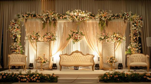 Floral Stage Backdrop