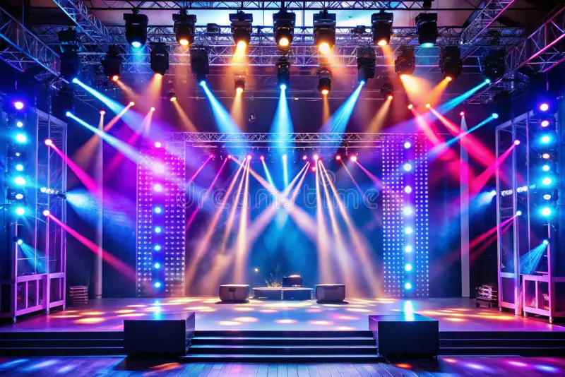 LED & Lighting Stage Setup